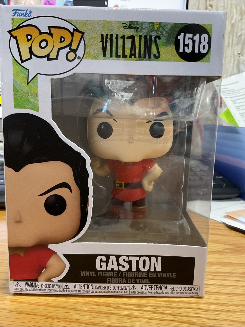 T198 - Funko Pop! Disney Villains Gaston #1518 Beauty & the Beast Vinyl Figure
